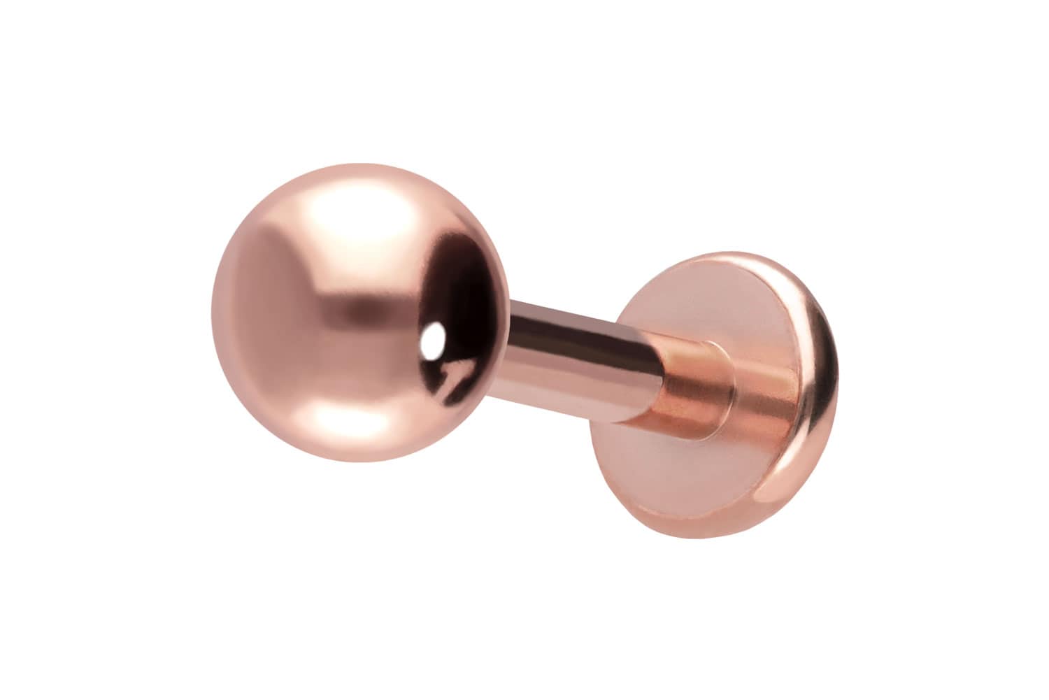 Titan Labret Piercing mit Innengewinde